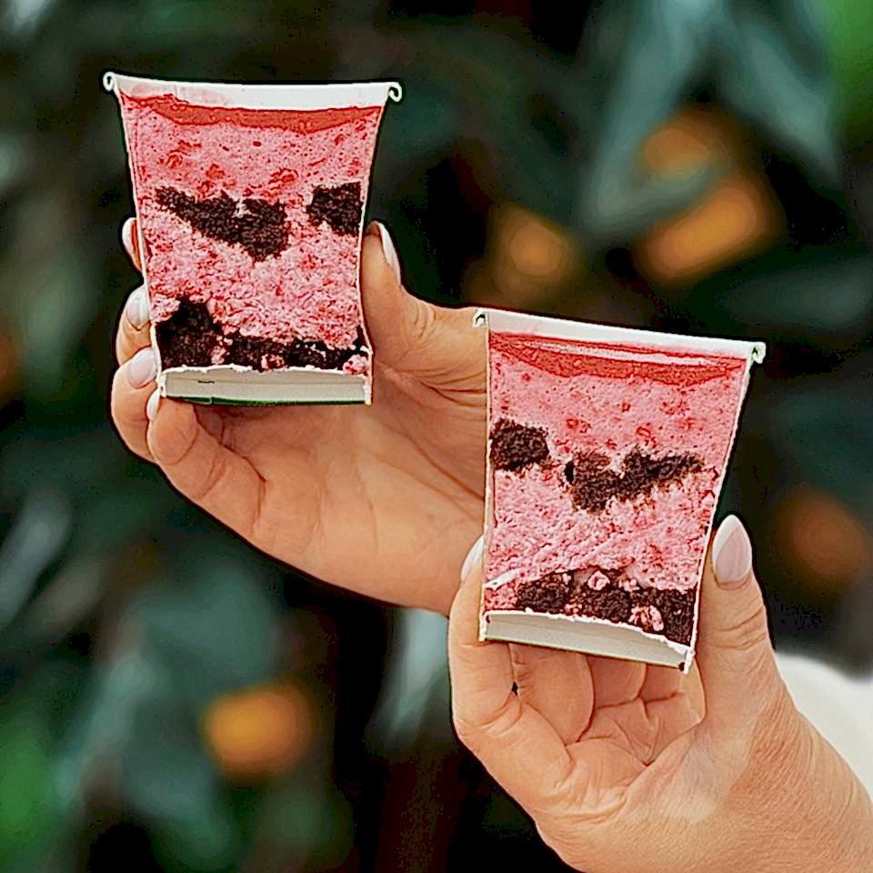 Бенто в стакане Малина Бенто в стакане Малина