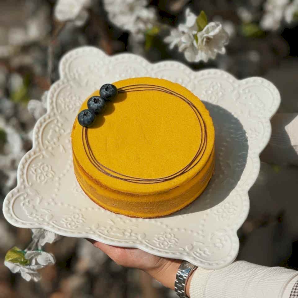 Торт Черника - лимон